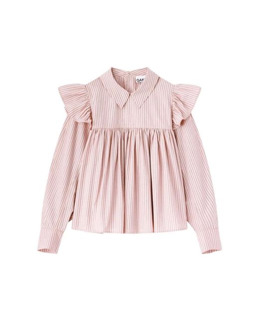 Ganni Pink Blouses
