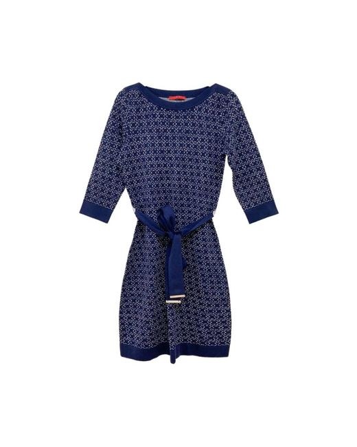 Carolina Herrera Blue Short Dresses