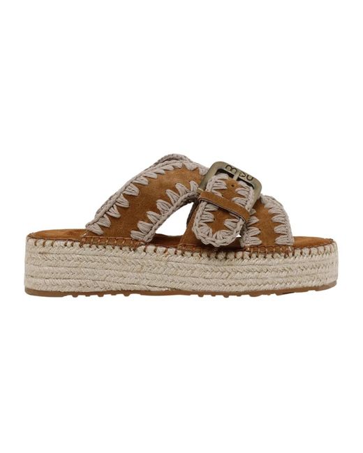 Sliders Mou en coloris Brown