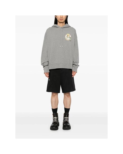 Maison Kitsuné Gray Hoodies for men