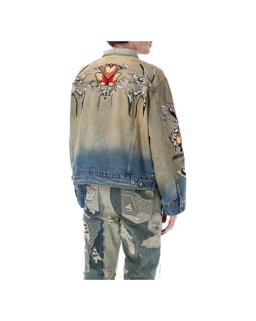 Who Decides War Blue Denim Jackets for men