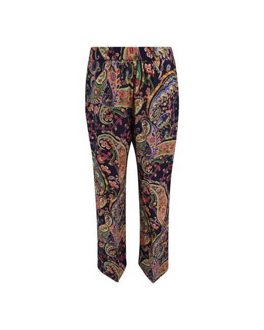 Etro Brown Straight Trousers