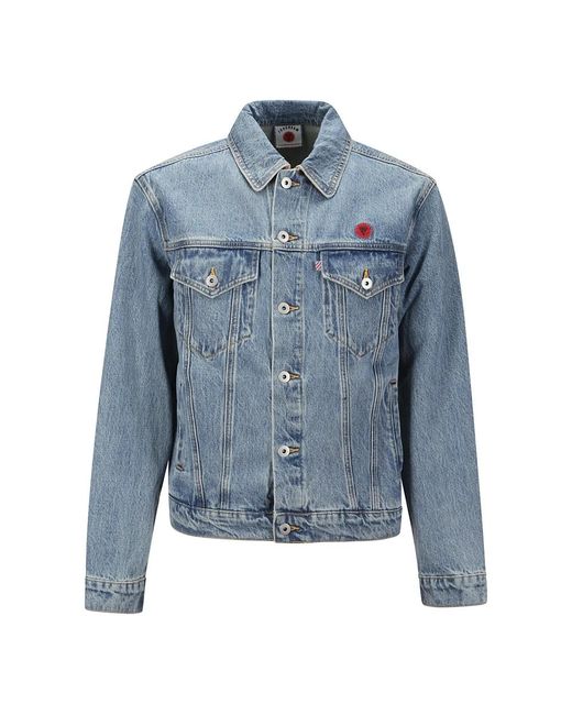 ICECREAM Jassen ,Blauw ,Denim Denim Trucker Jacket in het Blue voor heren