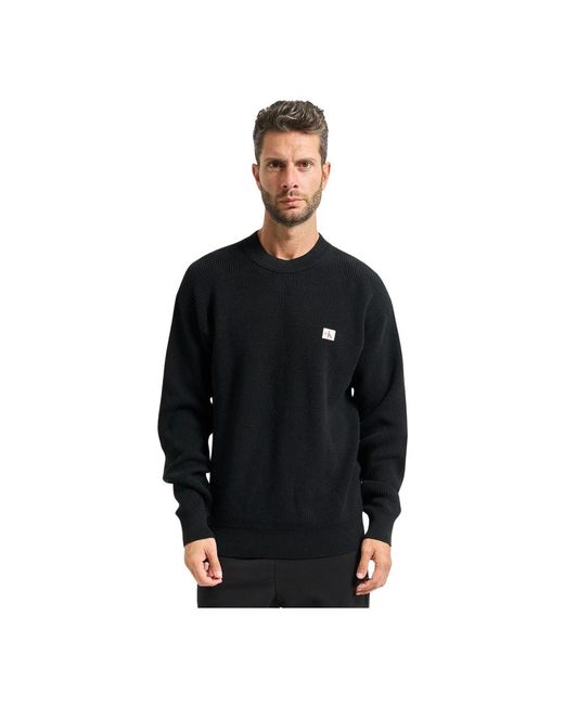 Calvin Klein Round-Neck Knitwear in het Black voor heren