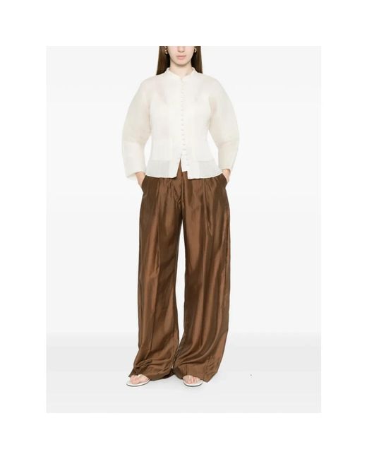Thelatest Brown Wide Trousers
