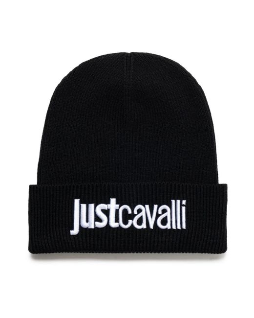 Just Cavalli Logo bestickte beanie in Black für Herren