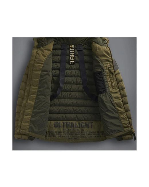 OUTHERE Green Winter Jackets for men