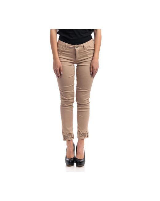 Liu Jo Brown Cropped Trousers