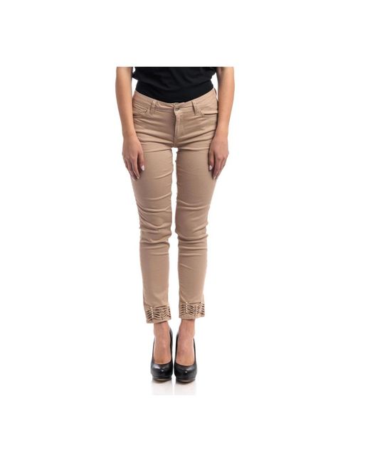Liu Jo Brown Cropped Trousers