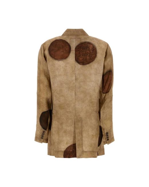 Uma Wang Natural Blazers