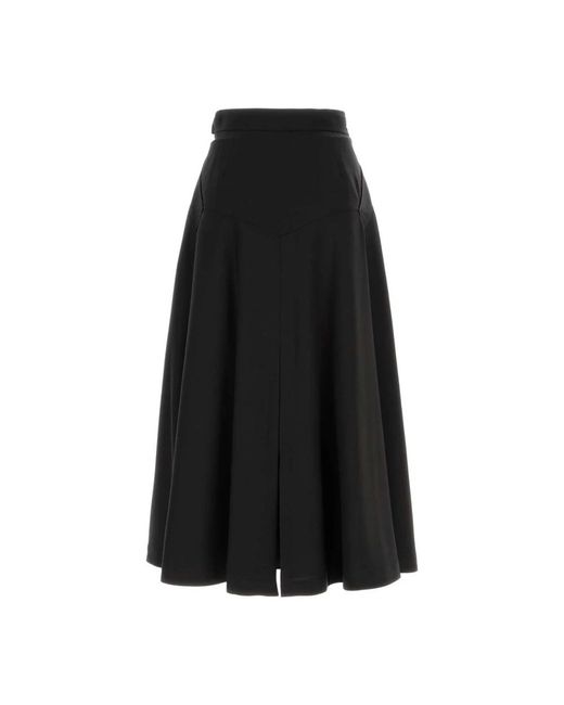 Burberry Black Midi Skirts