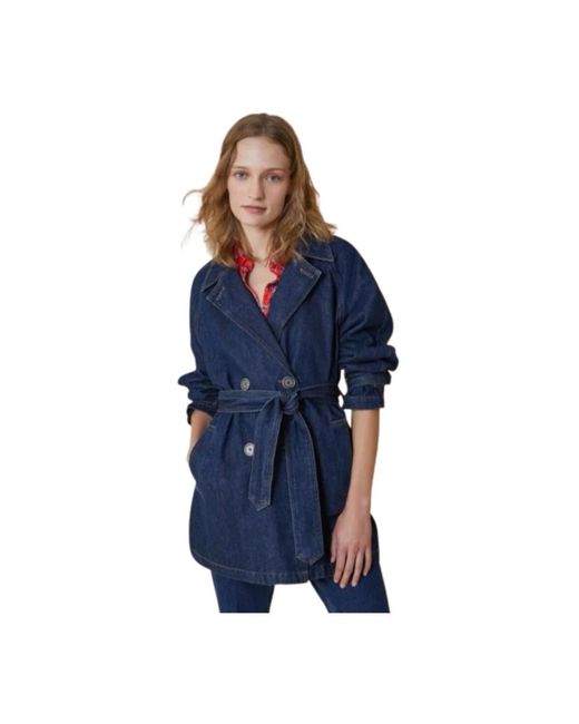 Pennyblack Blue Belted Coats