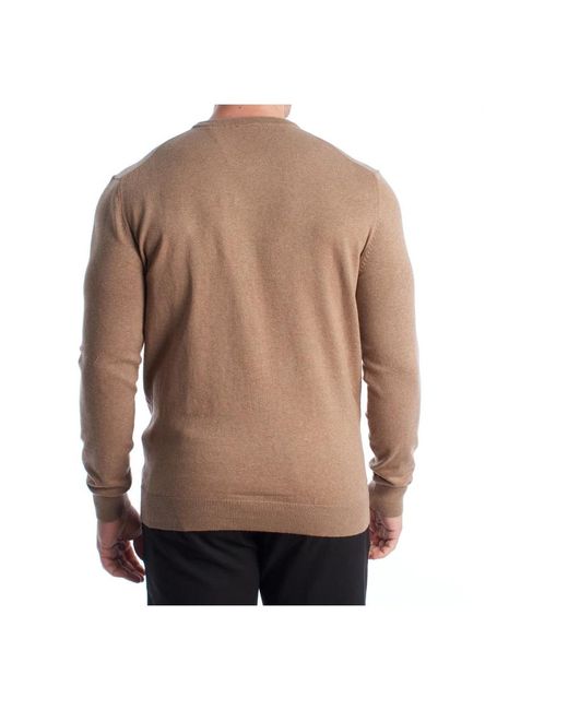 U.S. POLO ASSN. Brown Round-Neck Knitwear for men