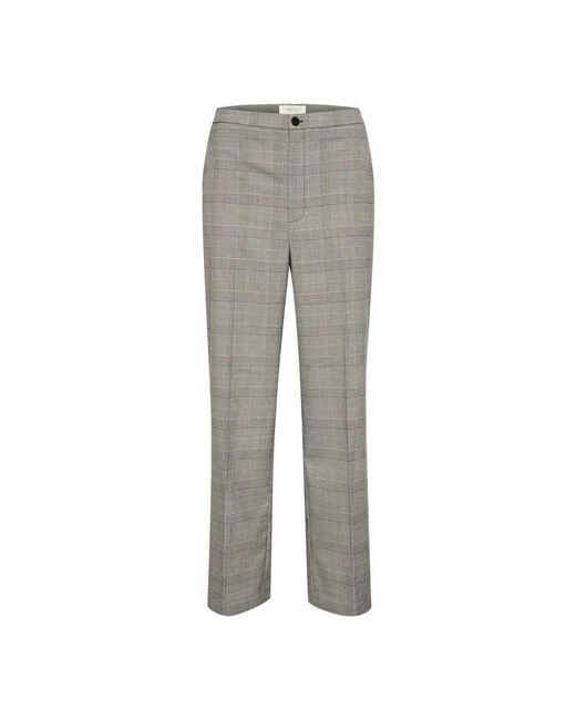 Part Two Broeken ,Grijs ,Leer Chinos in het Gray