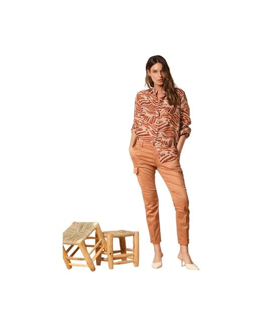 Mason's Slim-Fit Trousers in het Orange