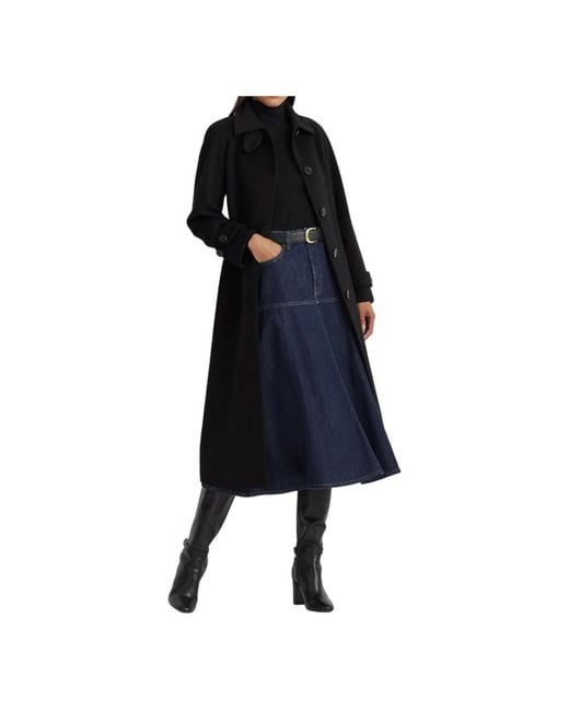 Ralph Lauren Black Belted Coats