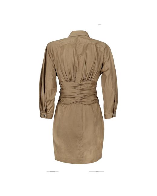 DSquared² Brown Shirt Dresses