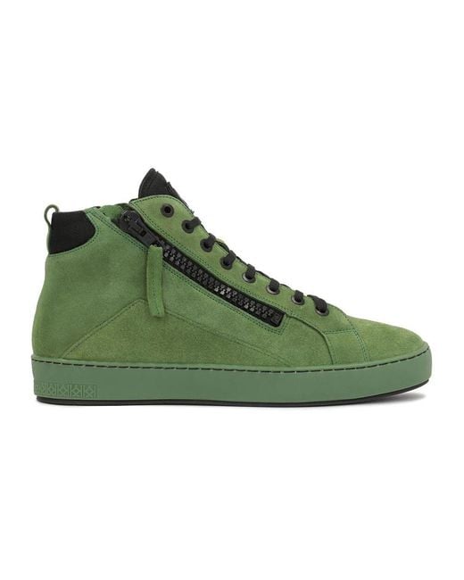 Kazar Grüne Wildleder High-Top Sneakers in Green für Herren