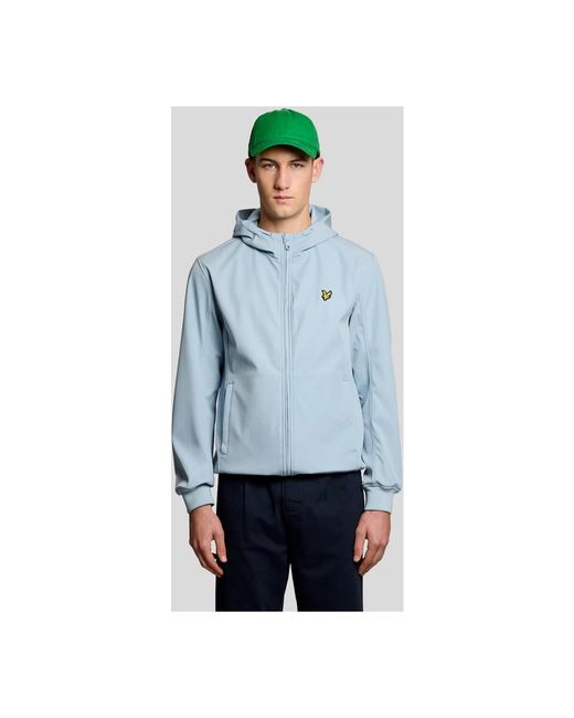 Lyle & Scott Jassen ,Blauw ,Leer Mesh Back Softshell Jacket in het Blue voor heren