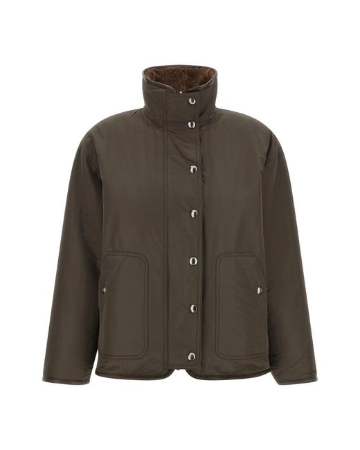 Brunello Cucinelli Brown Faux Fur & Shearling Jackets