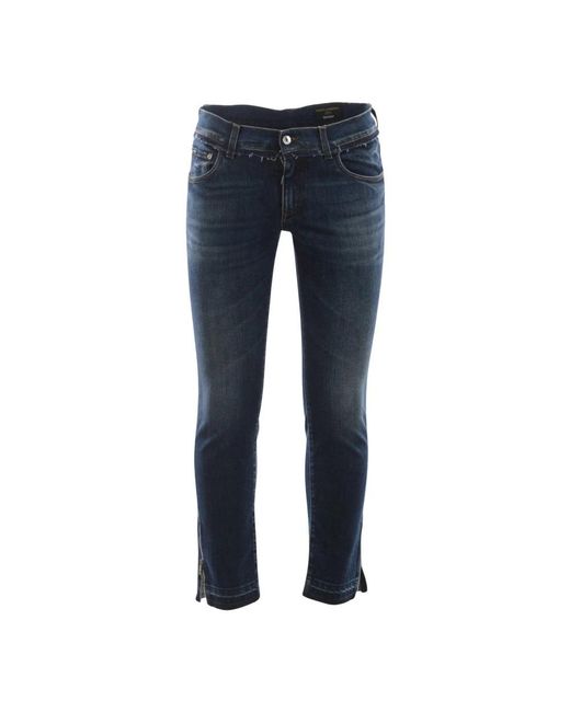Dolce & Gabbana Blue Skinny Jeans for men
