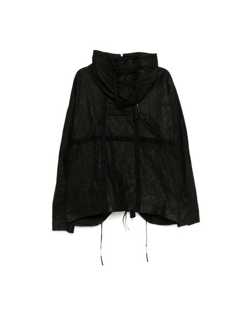 Boris Bidjan Saberi Black Leather Jackets for men