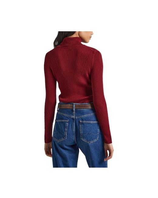 Pepe Jeans Red Turtlenecks