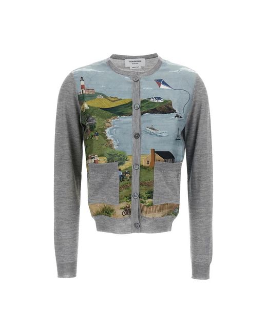 Cashmere Knitwear Thom Browne en coloris Gray