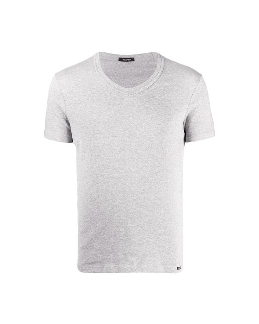 Tom Ford T-Shirt Met V-Hals in het Gray voor heren