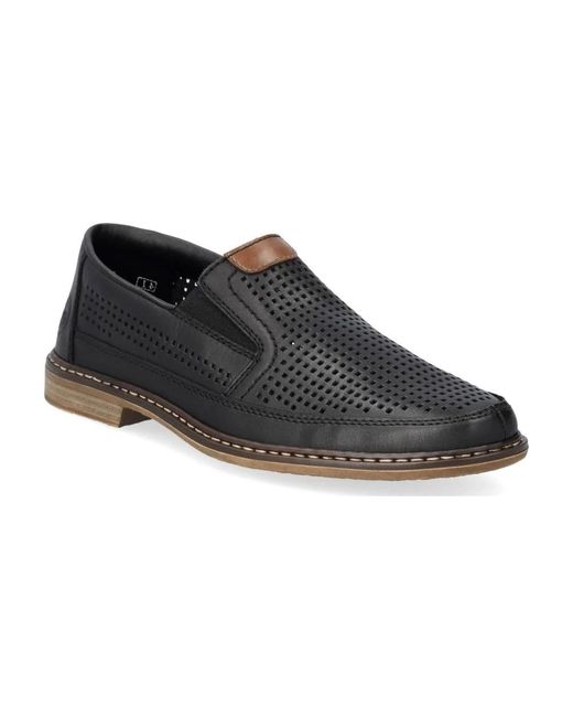 Rieker Black Loafers for men