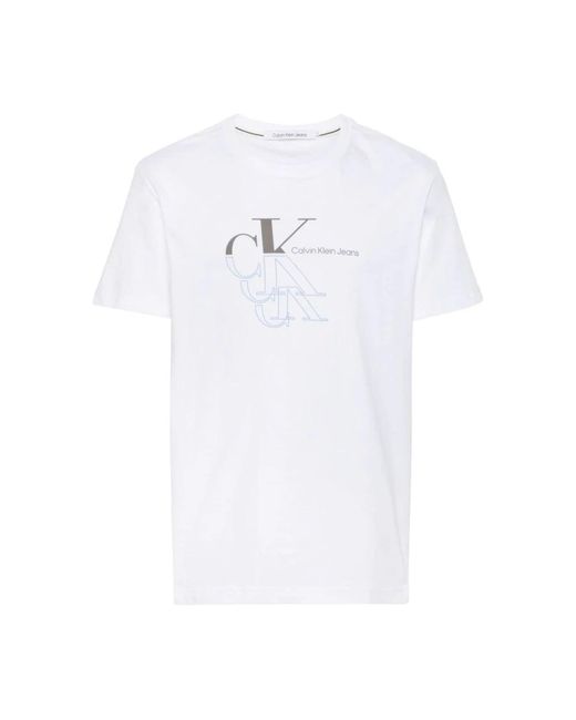 T-camicie di Calvin Klein in White da Uomo