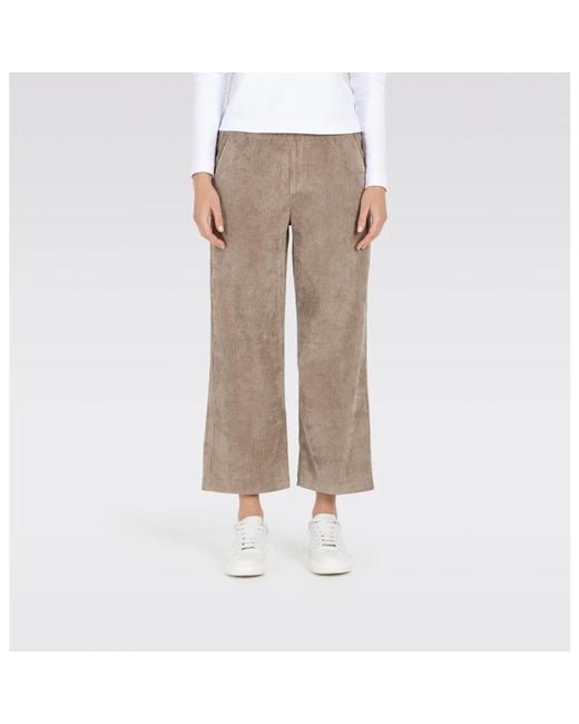 Wide Trousers M·a·c de color Gray