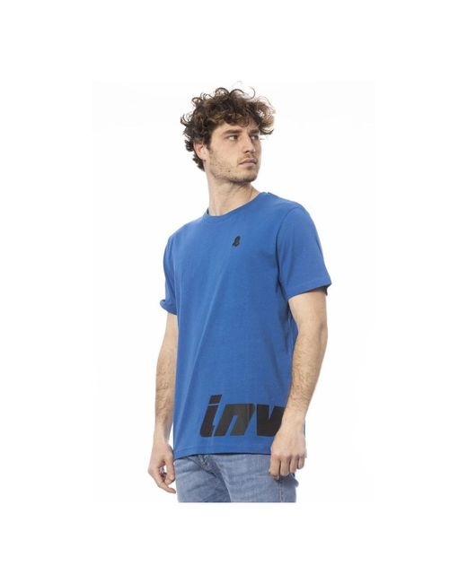 INVICTA WATCH T-shirt einfarbig rundhalsausschnitt in Blue für Herren
