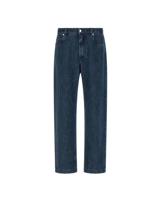 Fendi Blue Straight Jeans for men