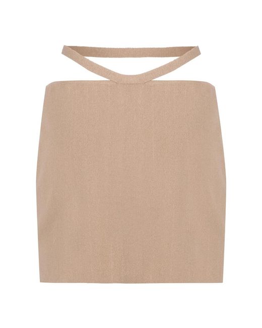 ANDREA ADAMO Natural Short Skirts