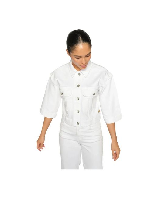 Mos Mosh White Denim Jackets