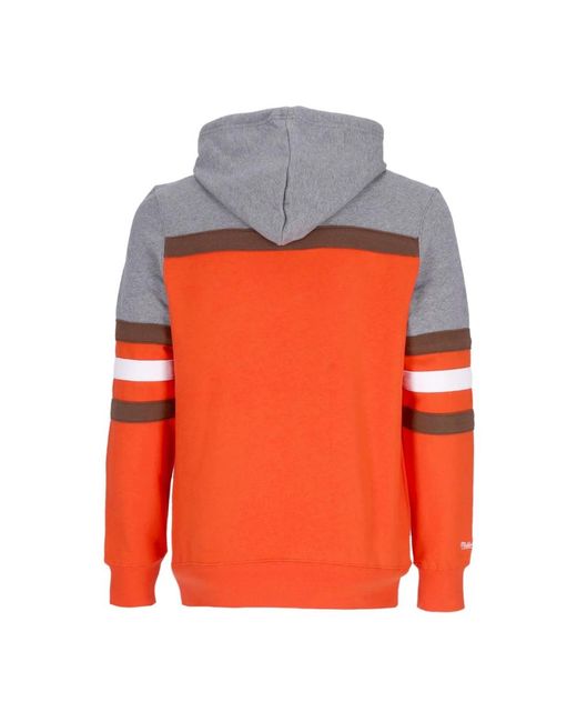 Mitchell & Ness Orange Hoodies for men