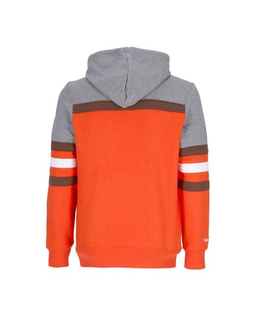 Mitchell & Ness Orange Hoodies for men