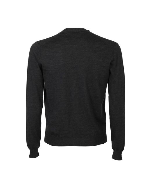 FILIPPO DE LAURENTIIS Royal merino knopf cardigan in Black für Herren