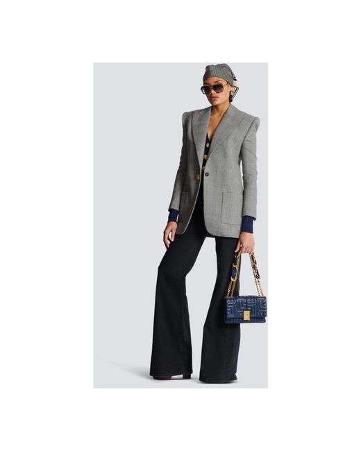 Balmain Blazers in het Gray