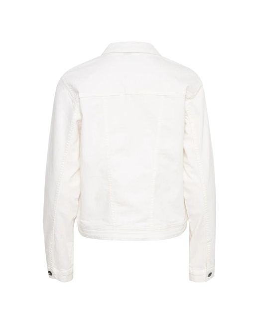 Kaffe White Denim Jackets