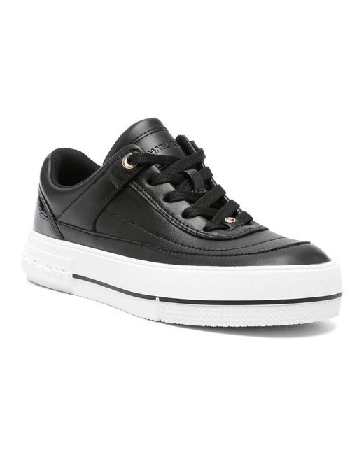 Michael Kors Black Casual Sheep Leather Sneakers