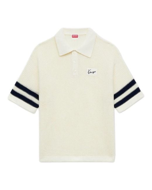 KENZO Natural Polo Shirts for men