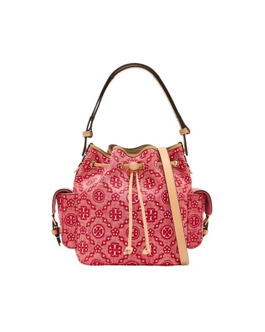 Tory Burch Red Bucket Bags