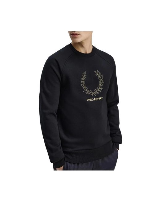 Fred Perry Black Sweatshirts for men