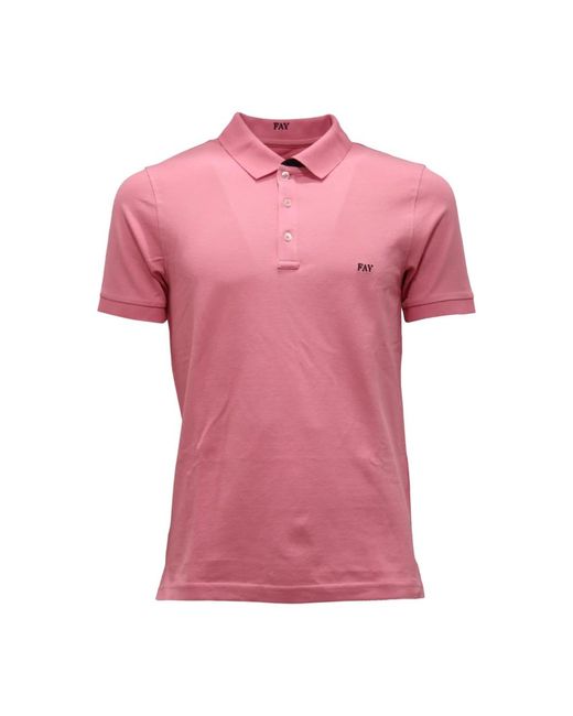 Fay Pink Polo Shirts for men