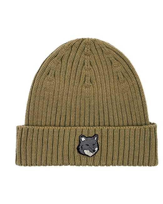 Beanies di Maison Kitsuné in Green da Uomo