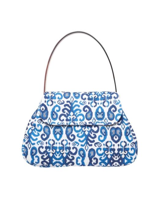 La Milanesa Blue Shoulder Bags
