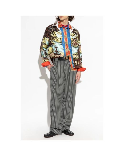 Casual Shirts Versace de hombre de color Green