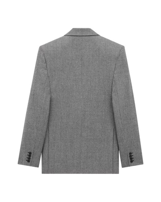 Saint Laurent Gray Blazers for men